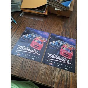 Lot of 2 Days of Thunder Family Fun Books 1990 NASCAR Paramount Exxon Promo